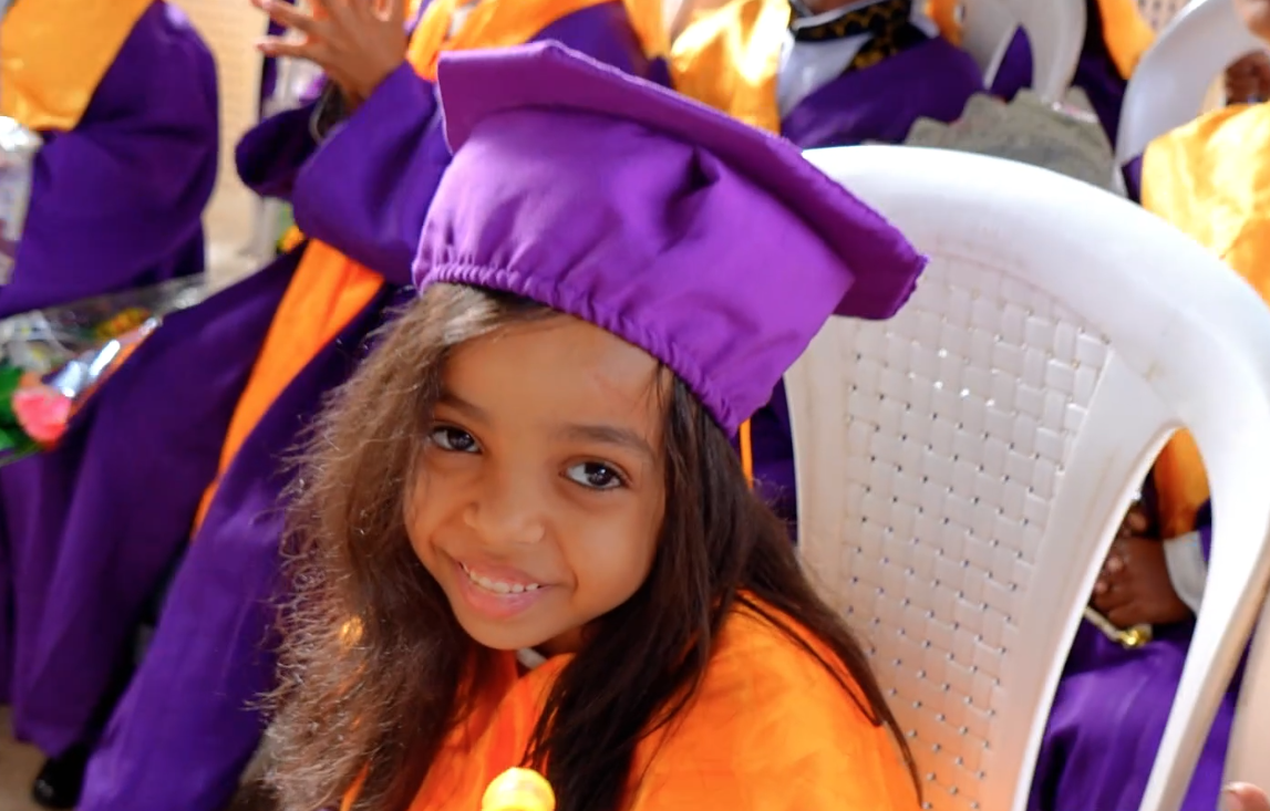 Graduating students at the BNB ceremony